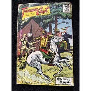 Vintage Treasure Chest of Fun & Fact Vol. 15, No. 3 October 8, 1959 10¢ Cover Pr